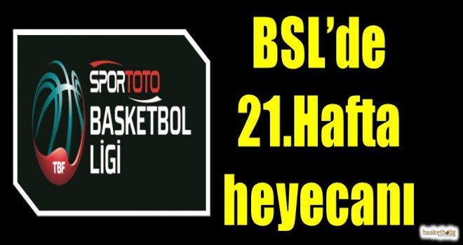 Spor Toto Basketbol Ligi'nde 21.hafta heyecanı