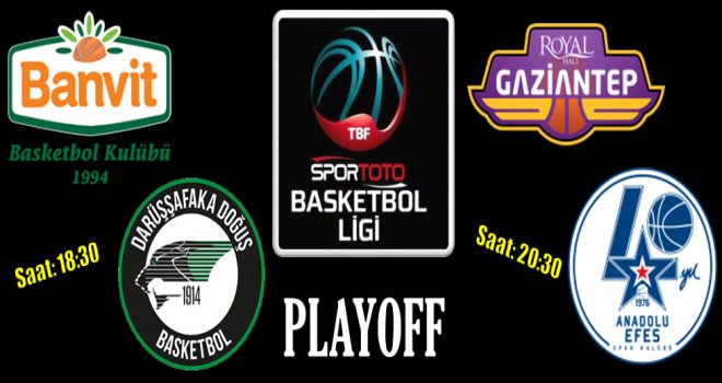 Spor Toto Basketbol Ligi'nde PlayOff  çeyrek final heyecanı sürüyor