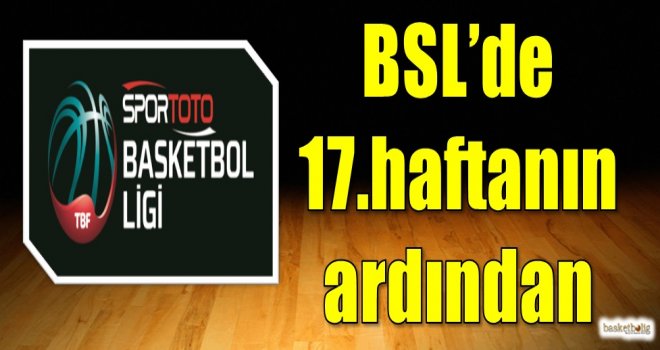 Spor Toto Basketbol Süper Ligi'nde 17.haftanın ardından