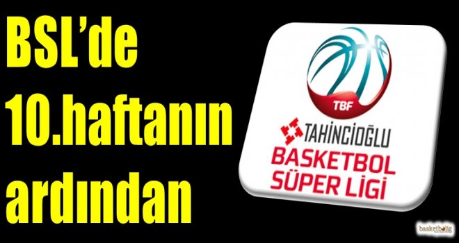 Tahincioğlu Basketbol Süper Ligi'nde 10.haftanın ardından