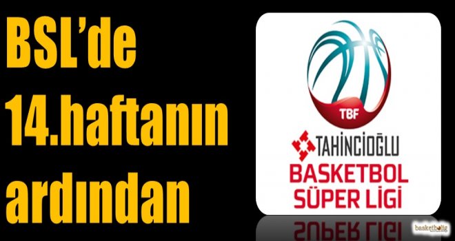 Tahincioğlu Basketbol Süper Ligi'nde 14.haftanın ardından