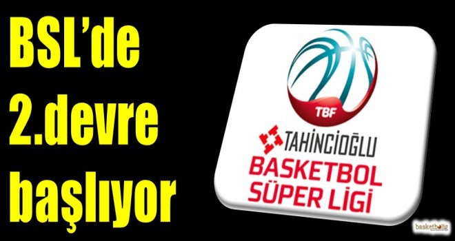 Tahincioğlu Basketbol Süper Ligi'nde 2.devre başlıyor