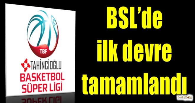 Tahincioğlu Basketbol Süper Ligi'nde ilk devre tamamlandı