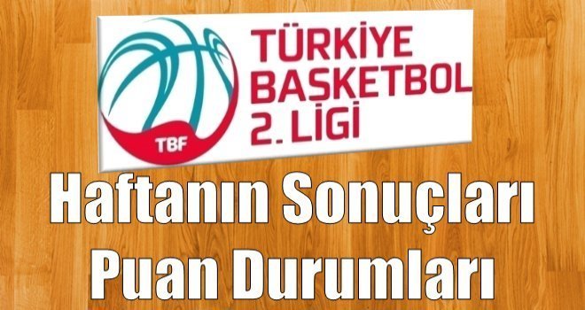 TB2L'de Haftanın Sonuçları ve Puan Durumları