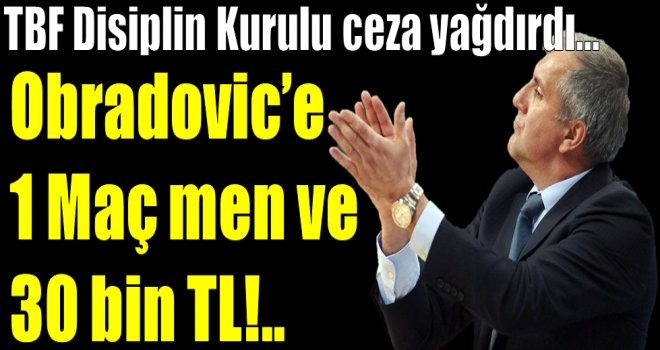 TBF Disiplin Kurulu ceza yağdırdı!..