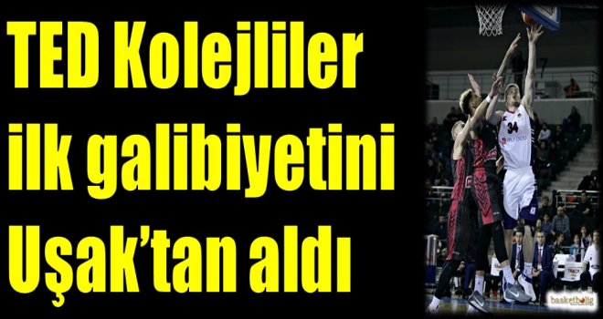 TED Kolejliler ilk galibiyetini Uşak'tan aldı