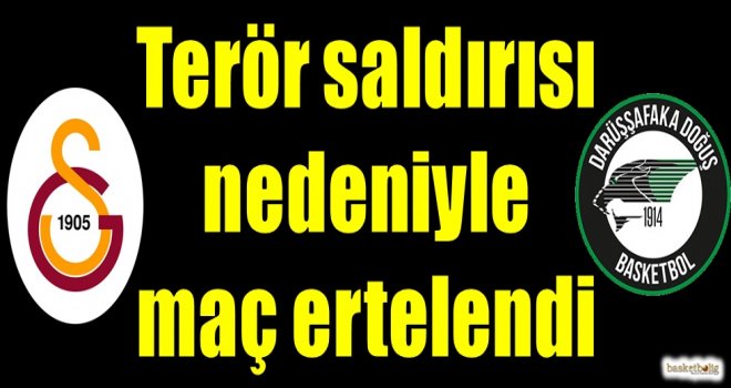 Terör saldırısı nedeniyle ertelendi...