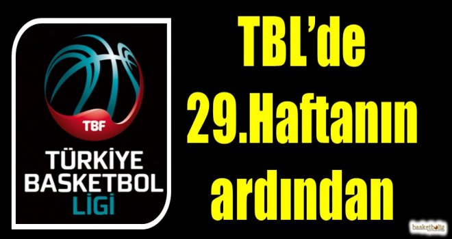 Türkiye Basketbol Ligi 29.hafta sonuçlar ve puan durumu
