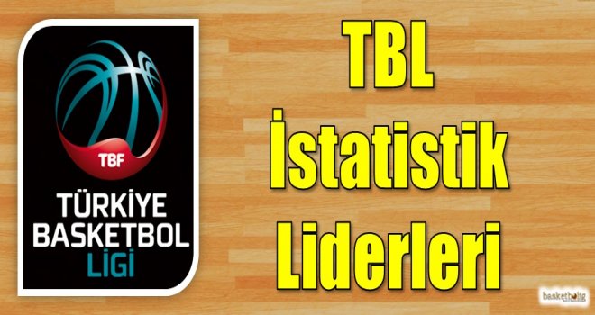 Türkiye Basketbol Ligi istatistik liderleri...