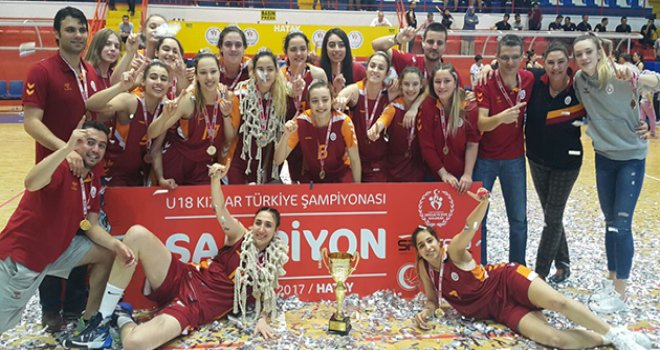 U18 Kızlar'da Galatasaray Türkiye Şampiyonu...