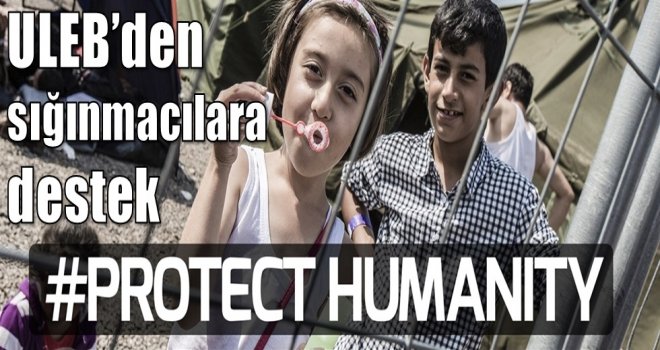ULEB'den sığınmacılara destek
