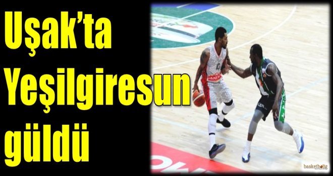 Uşak'ta Yeşilgiresun Belediyespor güldü