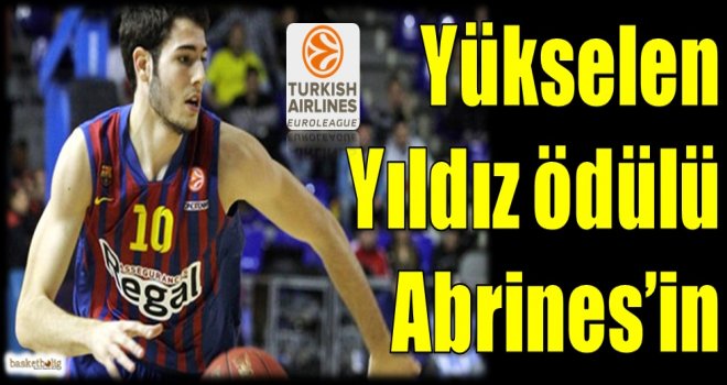 Yükselen Yıldız ödülü Abrines'in